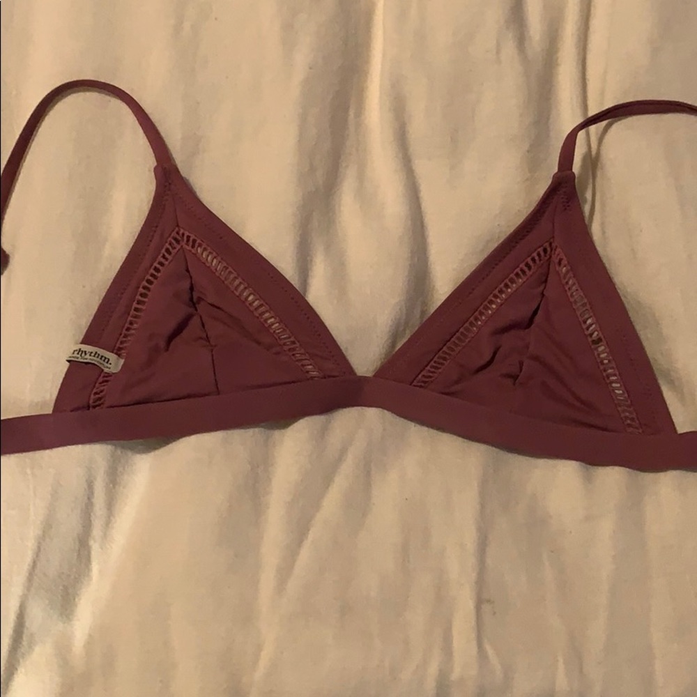 Rhythm Mauve Bikini Top